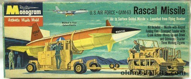 Monogram 1/48 GAM-63 Rascal Missile - with Transporter/Loader and Tractor - Four Star Issue, PD42-98 plastic model kit